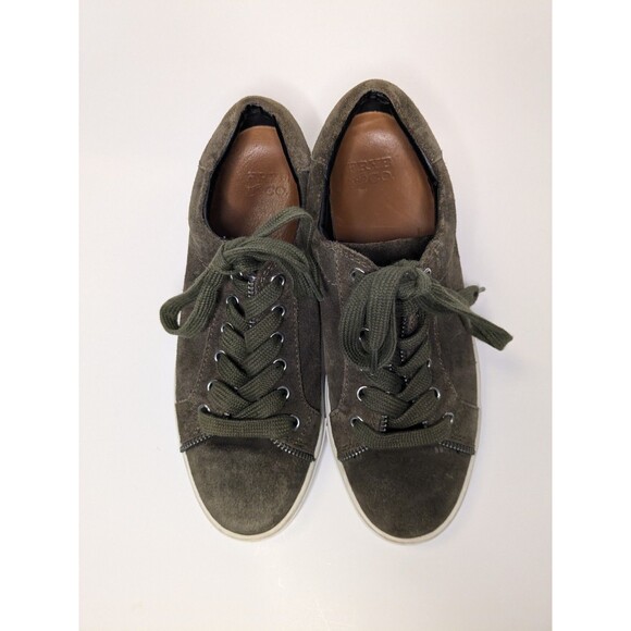 Frye And Co Suede Sindy Moto Low Top Sneaker - Picture 2 of 9
